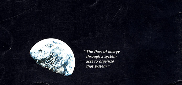 The back of the Whole Earth Catalog in 1969, showing a NASA-mission image of Earth from space.